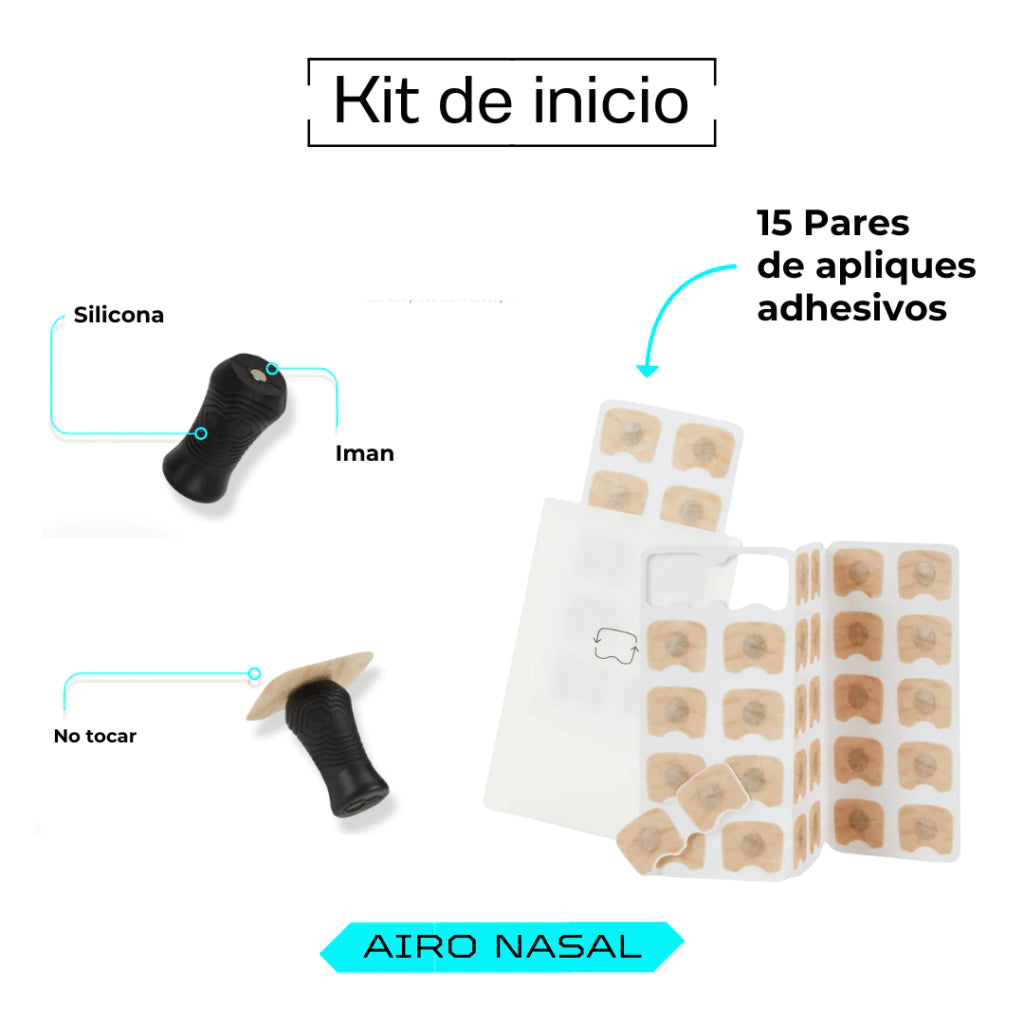 Kit inicial - Airo Nasal - Dilatador nasal magnético